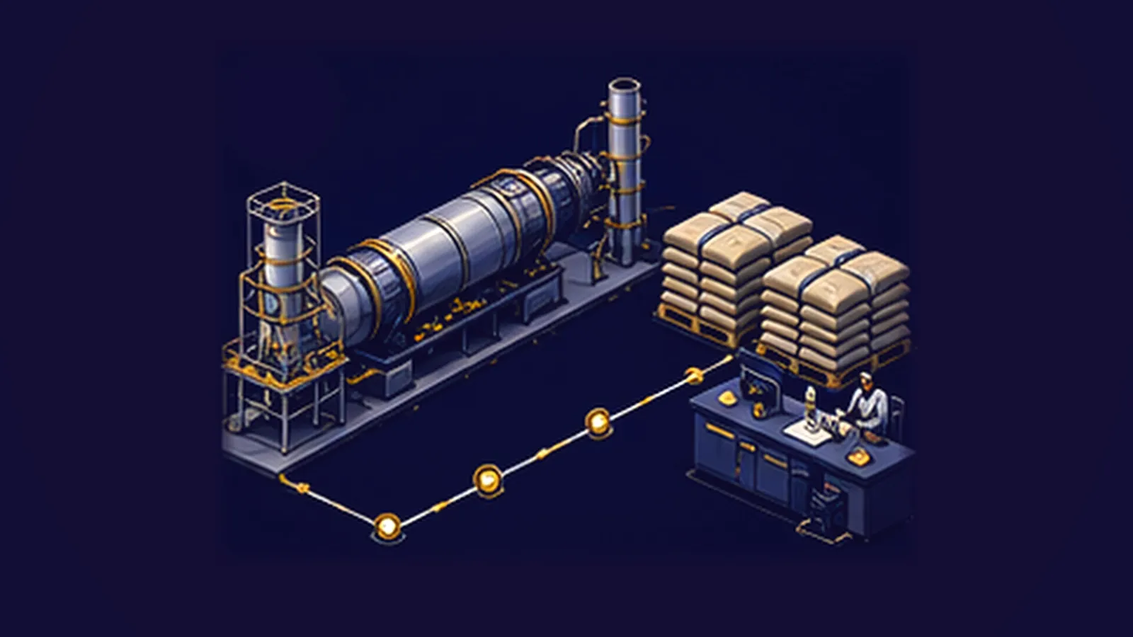 Cement manufacturing · Kathmandu — illustrative