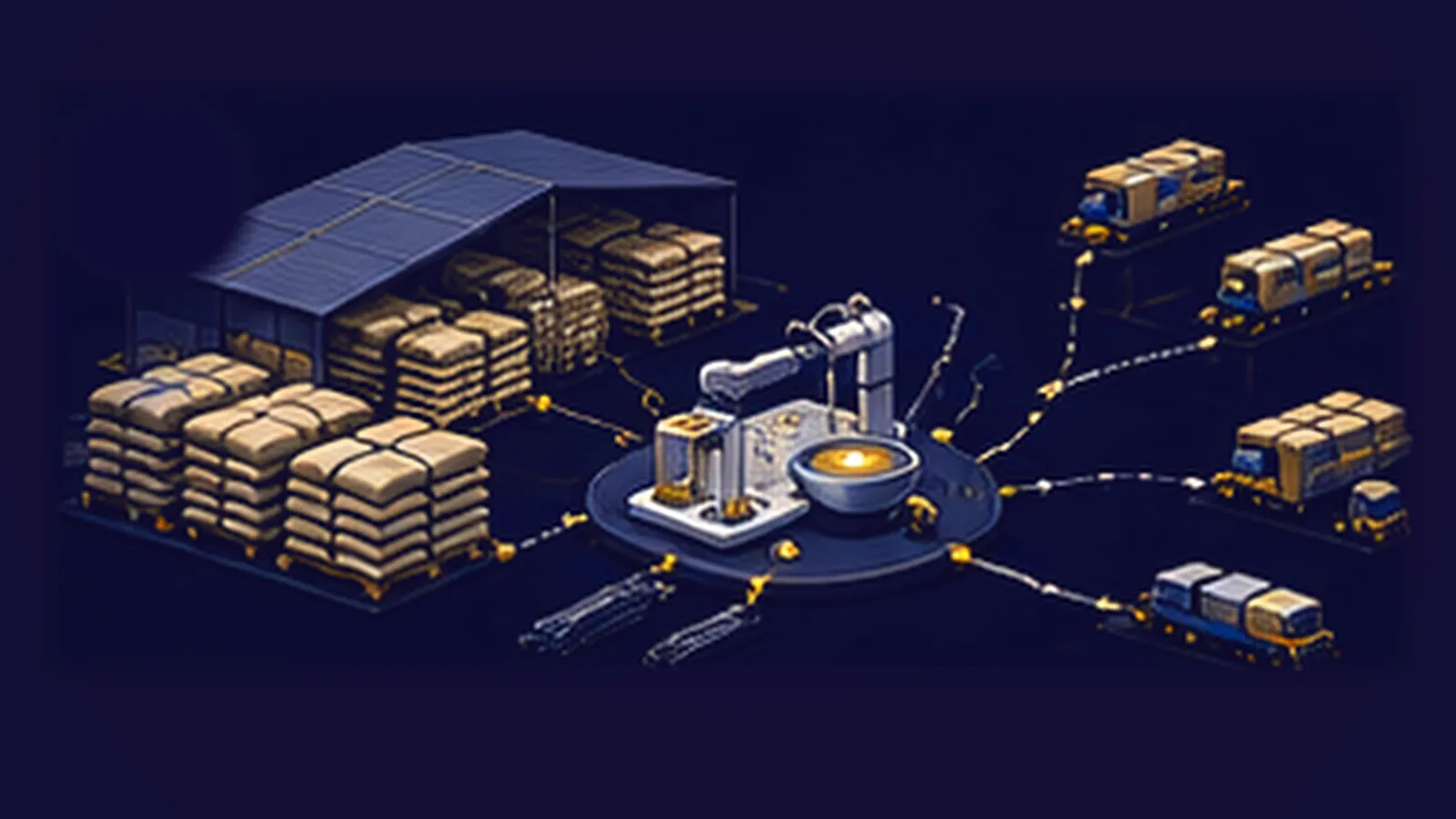 Agri-commodity warehousing, quality management & logistics services · New Delhi — illustrative