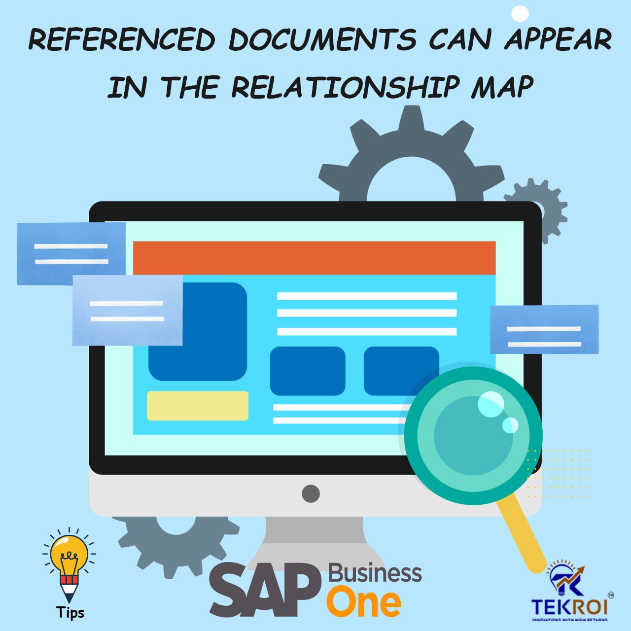 sap business one Referenced documents to appear on the relationship map.